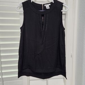 Esley Elegant Black Sleeveless Top Womens‎ S Business Casual Minimalist Classy
